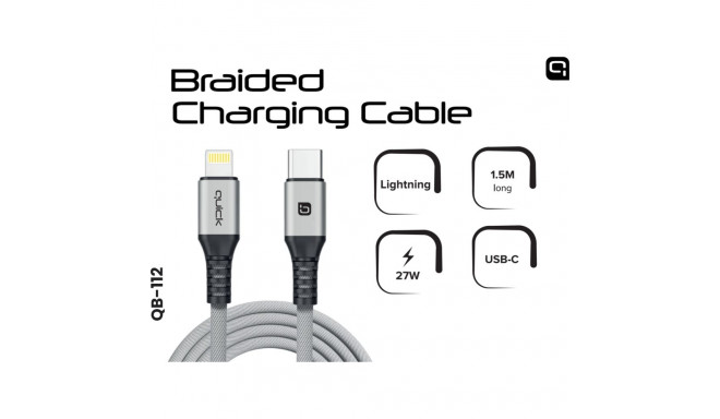 USB kaabel Quick USB-C to Lightning 1.5m