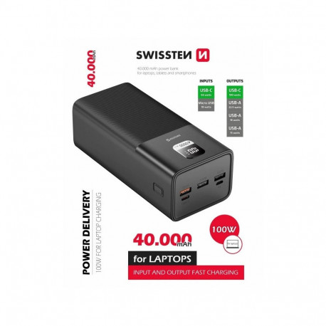 Akupank Swissten 40000mAh 100W