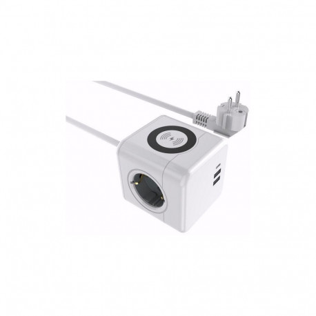 Voolukaabel Microconnect Power Cube, 3 x Schuko / USB-C / USB-A / QI