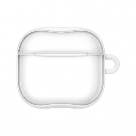 Airpods laadimiskarbiümbris Spigen AirPods 4/5 Ultra hybrid, valge/läbipaistev