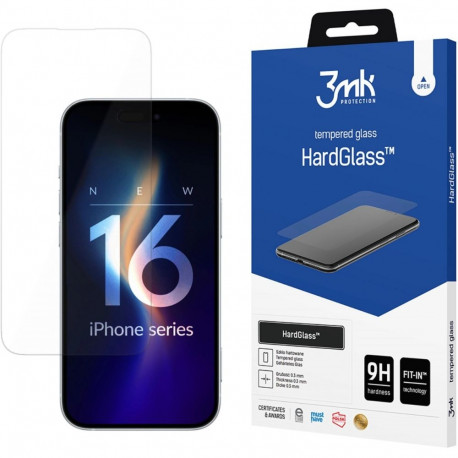 Kaitseklaas 3MK iPhone 16 Plus Hardglass