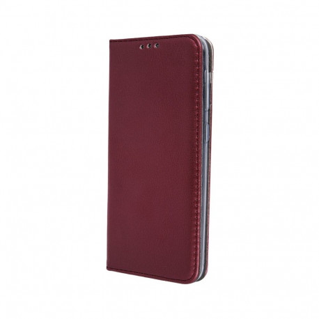 Kaardivahega mobiiliümbris Setty Redmi Note 13 4G Wallet Smart Magnetic, tumepunane