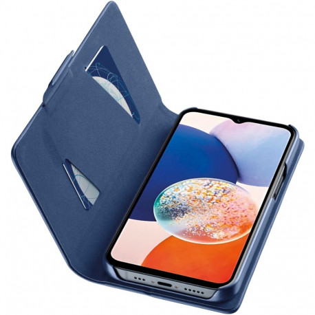 Kaardivahega mobiiliümbris Cellular Line Galaxy A15 4G/5G Wallet Book, sinine