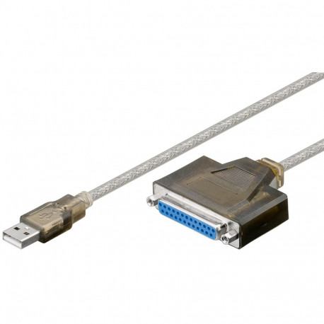Printerikaabel Wentronic USB-A 2.0 (M) - D-SUB/IEEE 1284 25-pin (F), 1.5m