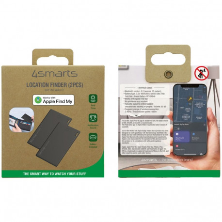 Lokaliseerija 4smarts SkyTag Wallet Set, 2tk
