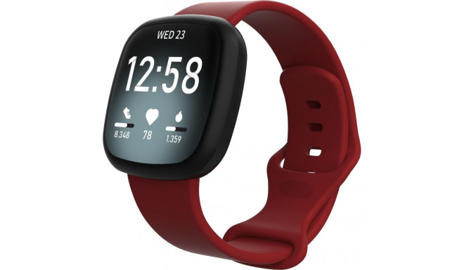 Kellarihm Trendybay Fitbit Versa 3, silikoon, punane