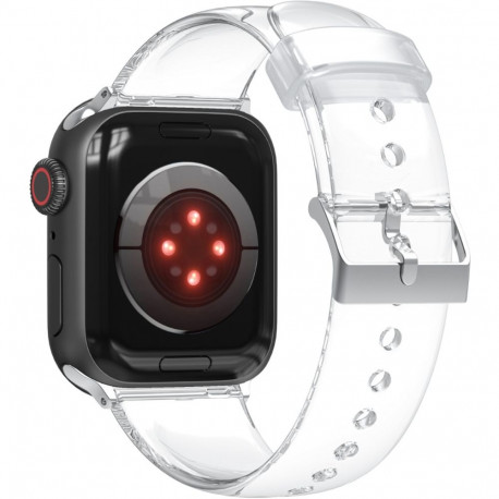 Kellarihm Trendybay Apple Watch 44/45/46/49mm TPU läbipaistev