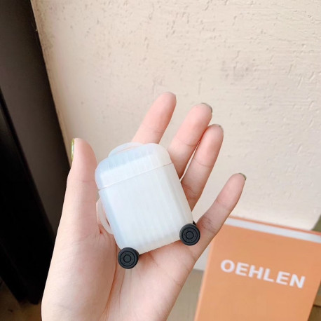 Airpods 1/2 laadimiskarbiümbris Trendybay CBAP06, silikoon, läbipaistev