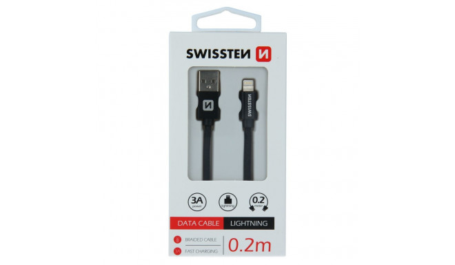 USB kaabel Swissten USB-A - Lightning, 0.2m