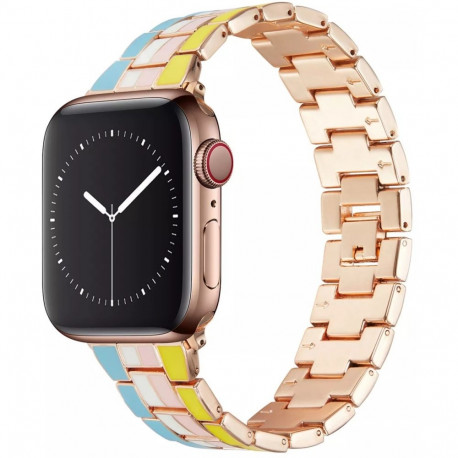 Kellarihm Trendybay Apple Watch 44/45/46/49mm, metall vikerkaar