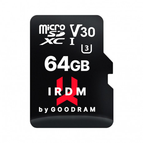 Mälukaart Goodram 64GB Micro-SD UHS I U3 V30 + adapter