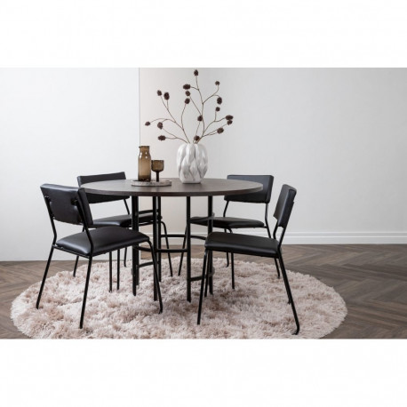 Söögitoa komplekt COPENHAGEN ümmargune 4 tooliga