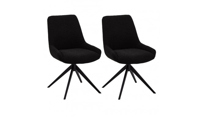 Söögitool HELENA pöörlev, must