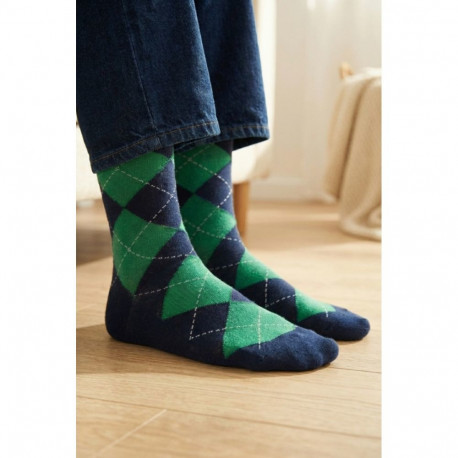 SOKISAHTEL TUESDAY teemantmustriga sinised puuvillased sokid 446, 452