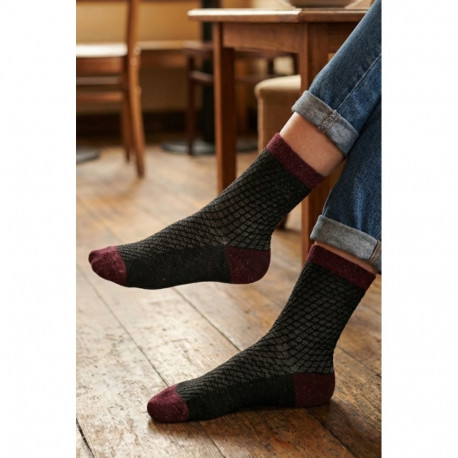 SOKISAHTEL Pierre Mantoux ALDA tumehallid siidiga sokid 444