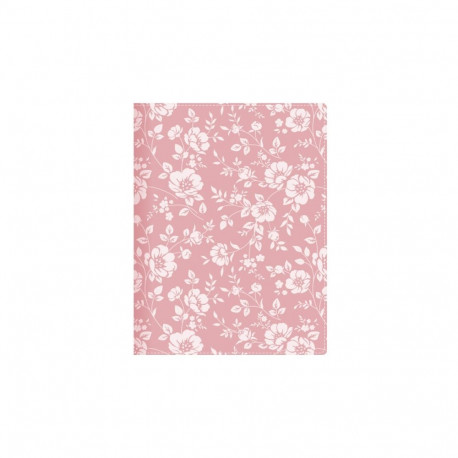 Raamatkalender KANTSLER Trend Nädal White flowers spiraalköide, surutrükk pilt kunstnahast kaanel 20