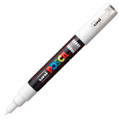 Marker UNI Posca PC1M valge, 0,7mm