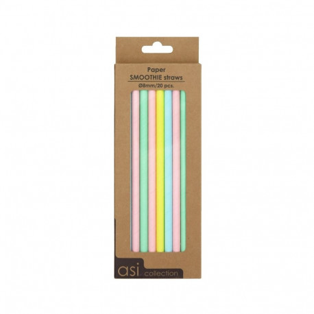 ASI Collection Paper Smoothe Straws 20pcs