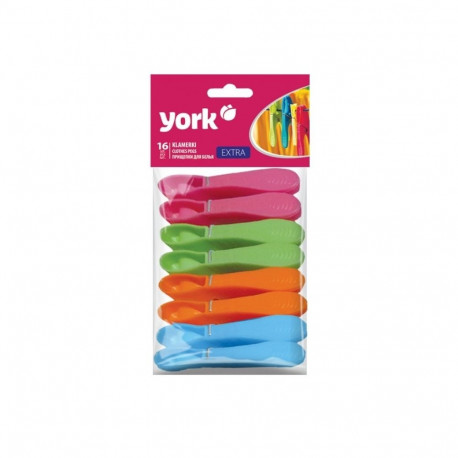 York EXTRA Classic Clothes Pegs 16pcs
