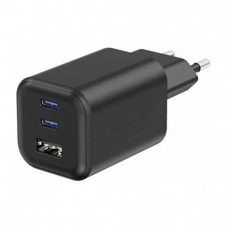 Swissten Travel Charger GaN 2x USB-C / PD USB-A / 18W QC / 65W
