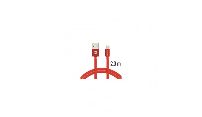 Swissten Textile Universal Quick Charge 3.1 USB-C Data and Charging Cable 2m