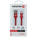 Swissten Textile Universal Quick Charge 3.1 USB-C Data and Charging Cable 2m