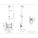 Multibrackets MB-5460 TV Ceiling mount up to 55" / 70kg