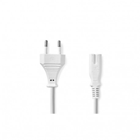 Nedis PCGP11040WT30 Power Cable Euro Plug - IEC-320-C7 / 3m