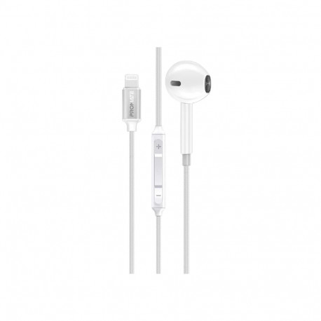 Promate MonoPod Ergonomic Mono MFI Certified In-Ear Wired Earphones Lightning  / 1.3m