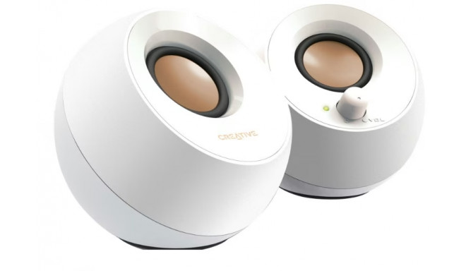Creative kõlarid Pebble USB, valge