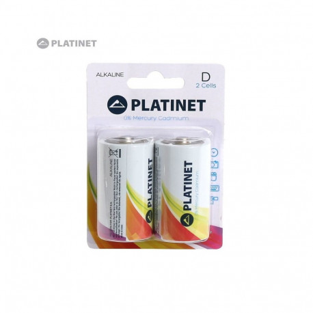 Platinet D 2 LR20 1.5V Alkaline MN1300 Batteries (2pcs)
