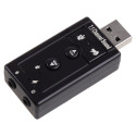 RoGer USB Audio card with microphone input Virtual 7.1