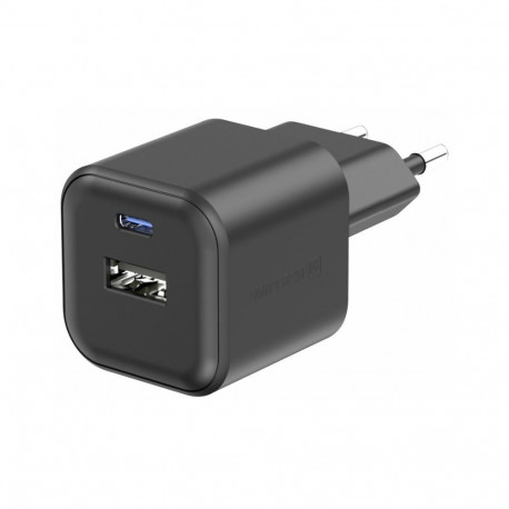 Swissten Travel Charger GaN USB-C 20W PD / USB-A 18W QC