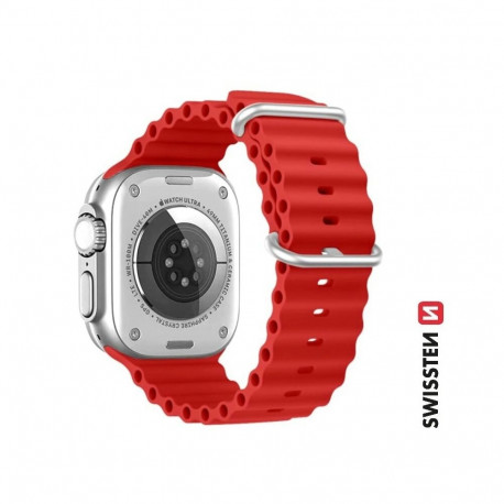 Swissten Marine Silicone Band for Apple Watch 42 / 44 / 45 / 49 mm