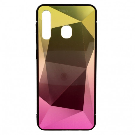 Mocco Stone Ombre Back Case Silicone Case With gradient Color For Samsung A705 Galaxy A70 Yellow - P