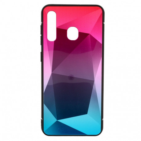 Mocco Stone Ombre Back Case Silicone Case With gradient Color For Apple iPhone X / XS Pink - Blue