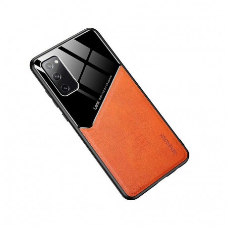 Mocco Lens Leather Back Case for Apple iPhone 12 Orange