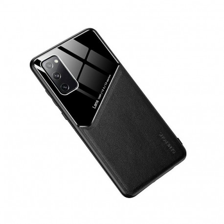 Mocco Lens Leather Back Case for Apple iPhone 12 Black
