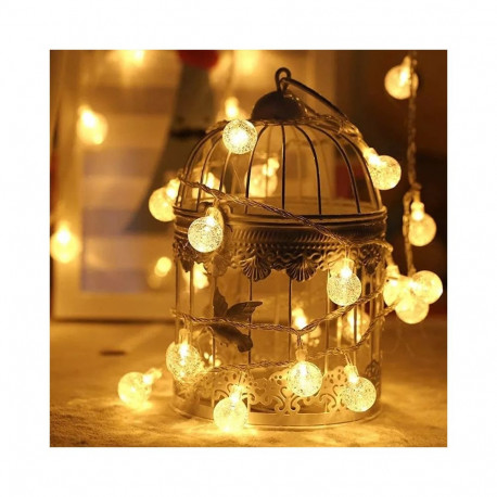 RoGer Bulb String Lights 100 LED Warm-White 10m