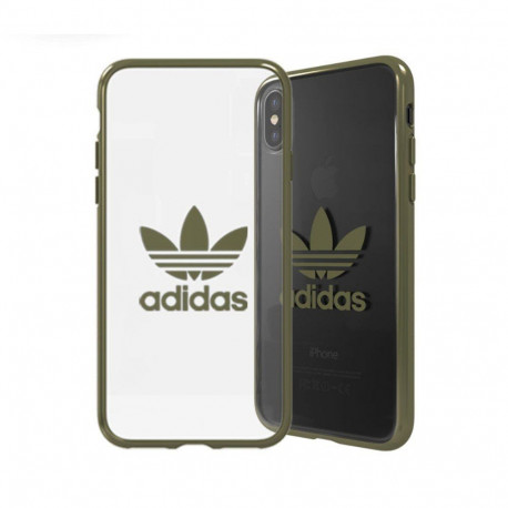 Adidas OR Clear Case - Bumper for Apple iPhone X / XS Green