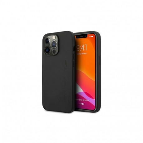AMG AMHCP13XDOLBK Leather Back Case For Apple iPhone 13 Pro Max Black