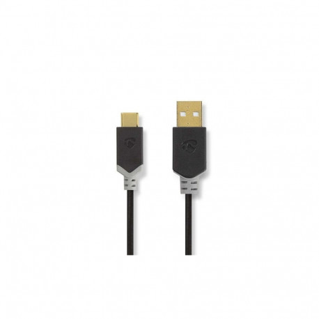 NEDIS CCBW60600AT10 Cable USB 2.0 | USB-A male | USB-C™ male | 60 W | 480 Mbps | 1.00 m