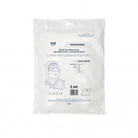 K&M Vacuum cleaner bag NILFISK (5pcs)