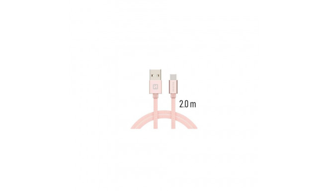 Swissten Textile Universal Quick Charge 3.1 USB-C Data and Charging Cable 2m