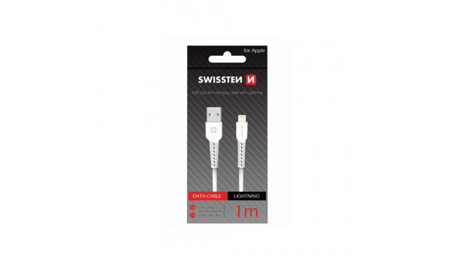 Swissten Basic Fast Charge 3A Lightning Data and Charging Cable 1m
