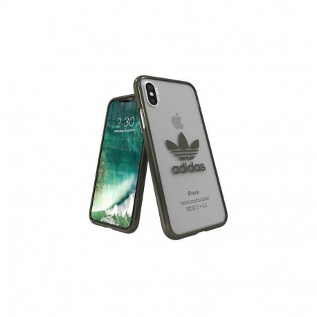 Adidas Clear Case Silicone Case for Apple iPhone X / XS Transparent - Black (EU Blister)