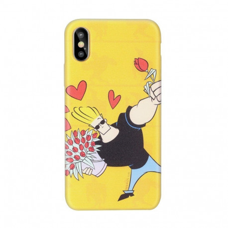 Cartoon Network Johnny Bravo Silicone Case for Apple iPhone 7 Plus / 8 Plus Love