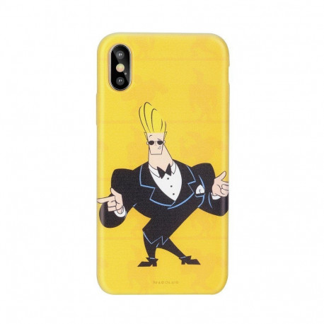 Cartoon Network Johnny Bravo Silicone Case for Apple iPhone X / XS Smoking