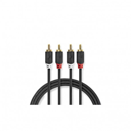 Nedis Audio Cable 2x  RCA -> 2 x RCA 1m