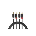 Nedis Audio Cable 2x  RCA -> 2 x RCA 1m
